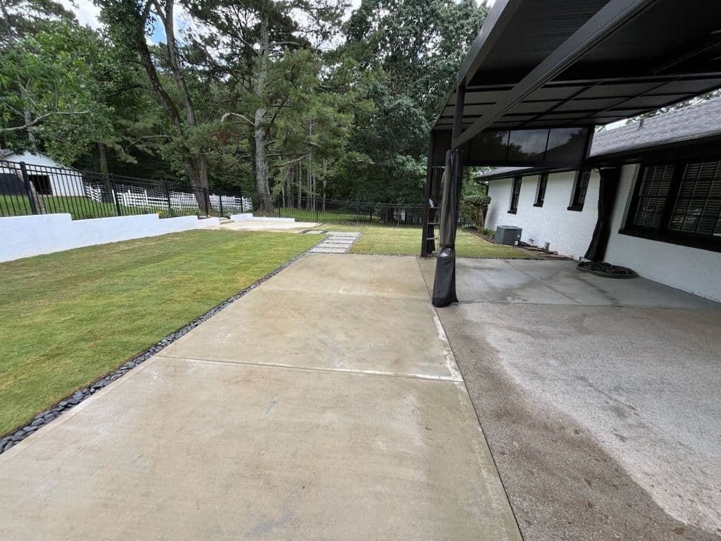 Stunning Backyard Transformation with Custom Concrete